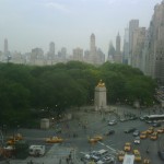 IMG00753-20100514-1924 View over Columbus Circle across Central Park and toward Fifth Avenue.