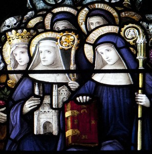 Saint Scholastica and Sainted Abbesses - photo by Fr. Lawrence Lew, O.P.
