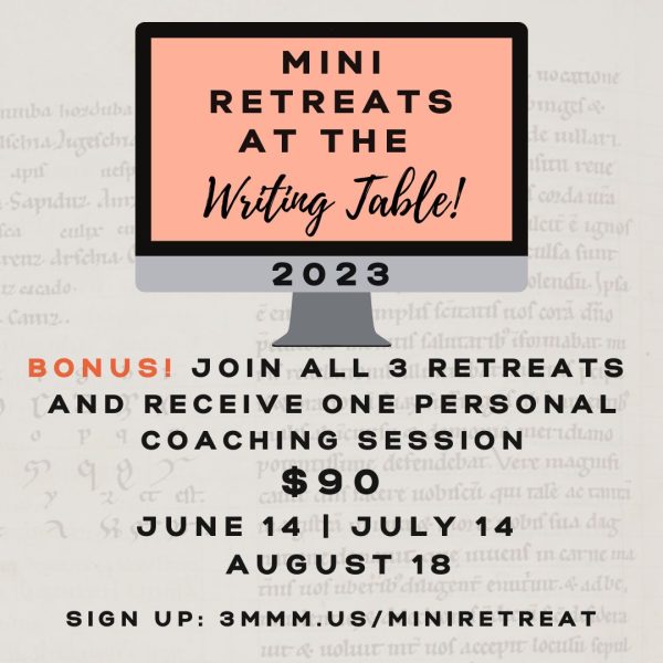 Mini Writing Retreat BONUS with all 3 retreats