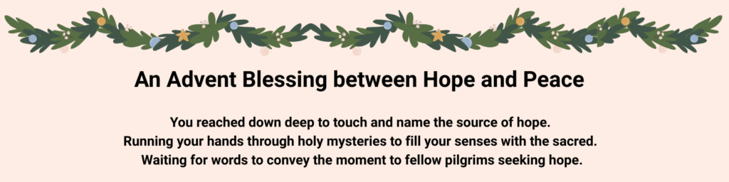 Advent 1 between hope and peace