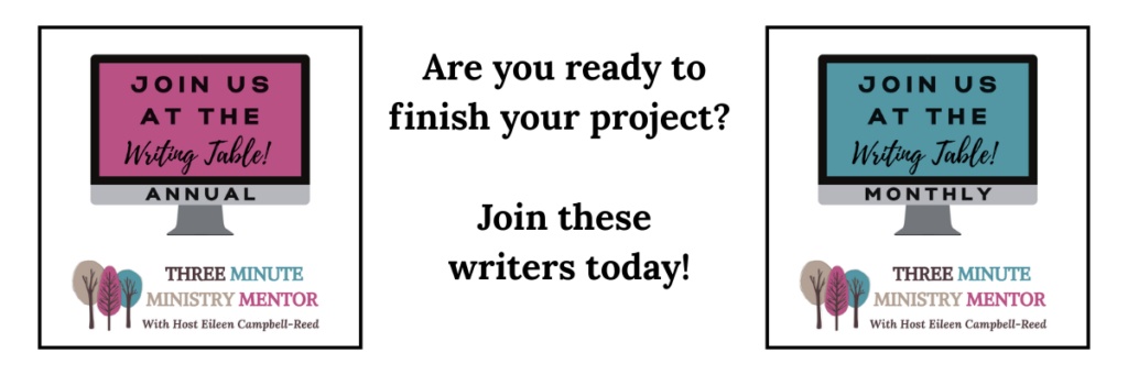 Call to action to join the writing table as a member